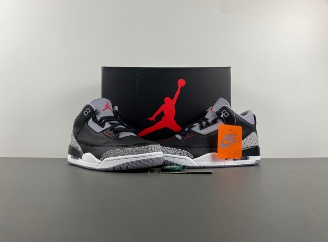 women edition Air Jordan 3 Retro "Black Cement" DM0967-101