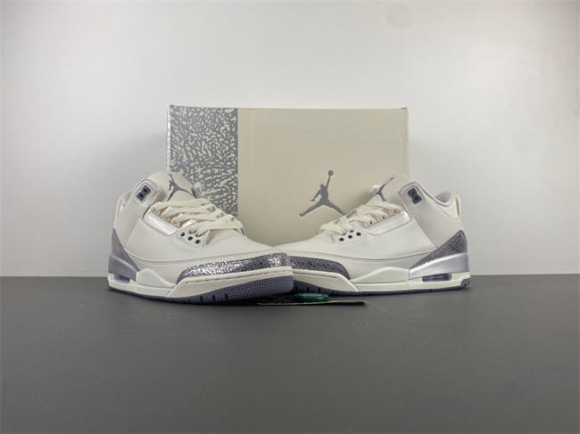 Air Jordan 3 “Sail/Metallic Silver” CK9246-100